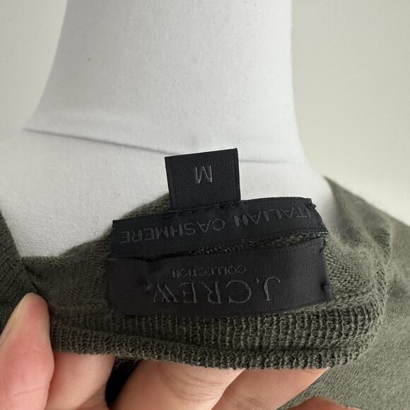 J Crew Collection Sweater Womens Medium Italian Cashmere V Neck Lightweight - Picture 6 of 9